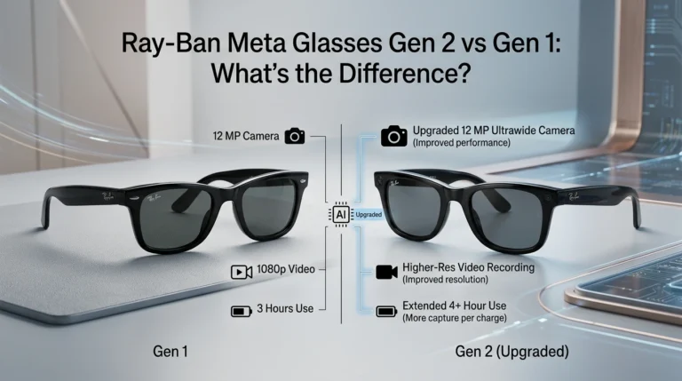 The first-generation Ray-Ban Meta smart glasses were introduced as an updated version of the Ray-Ban Stories. They combine the Ray-Ban design with cameras, speakers, microphones and smart features.